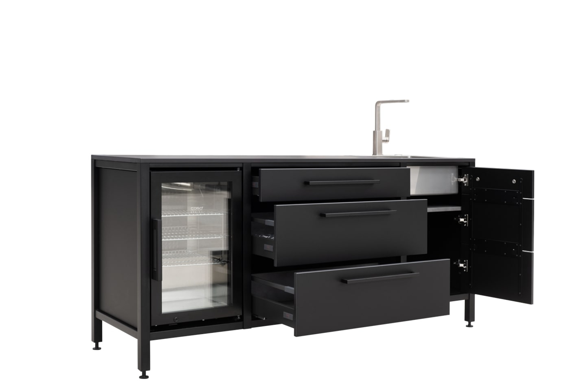 Burnout BBQ Block Schwarz